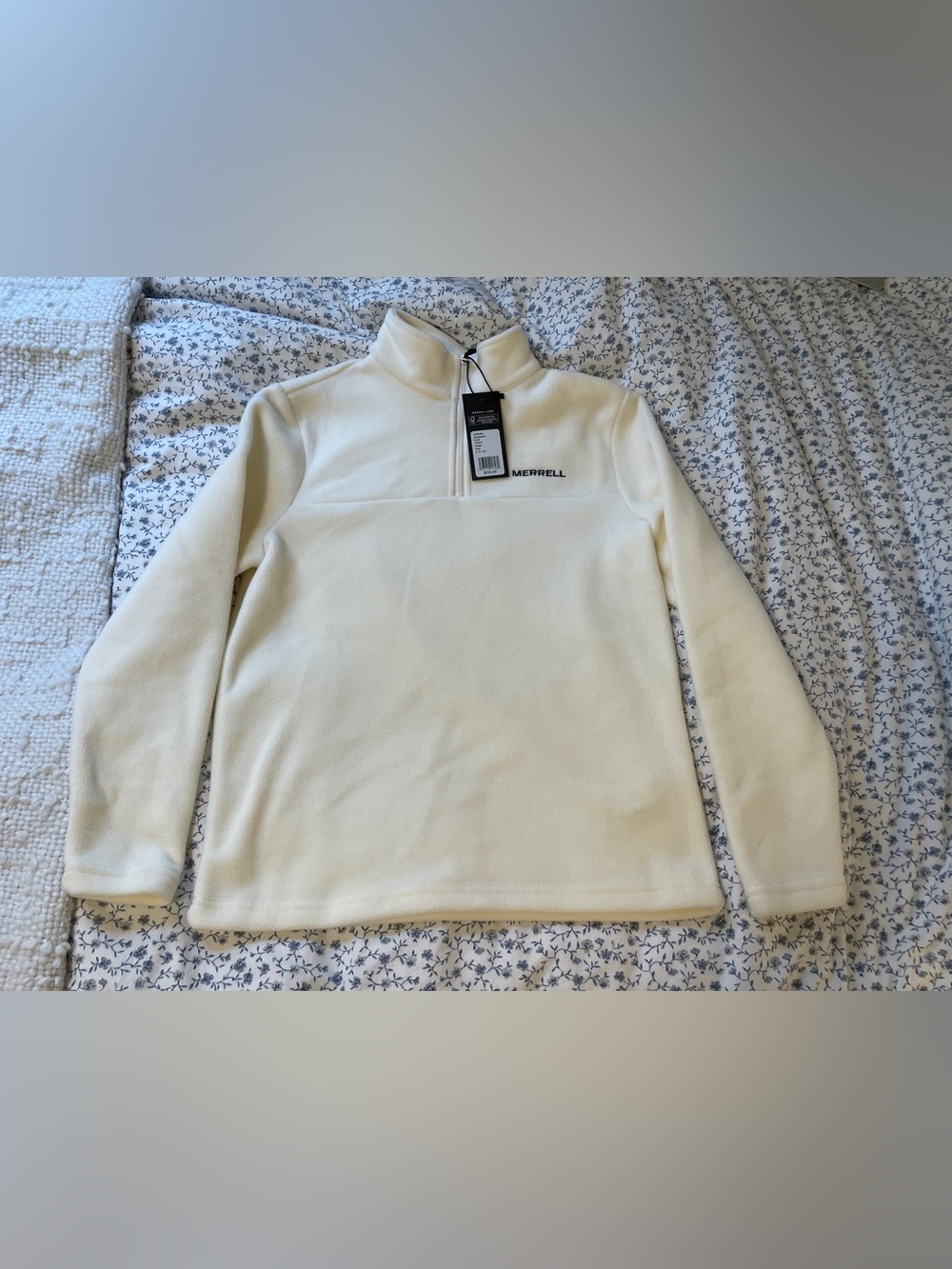 Merrell Men’s Cream Half-Zip Fleece Pullover